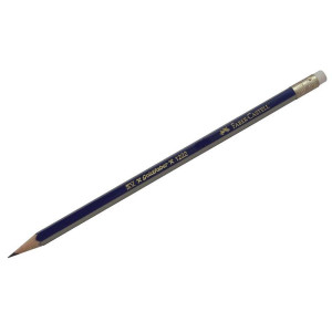 Олівець 2B чорнографітний з гумкою Goldfaber 1222 Faber-Castell